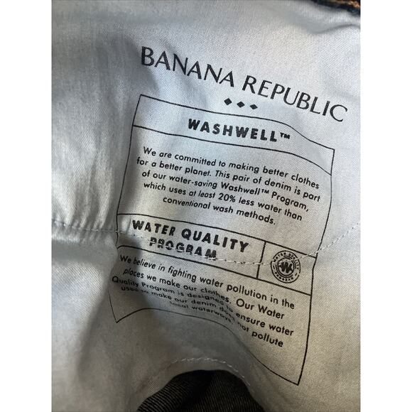 Banana Republic Jeans Womens 33/16Blue Curvy Straight High Rise Dark Denim - Picture 9 of 9